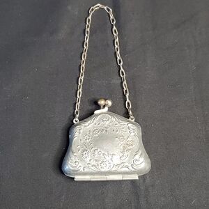 Antique Silver Plated Mini Purse